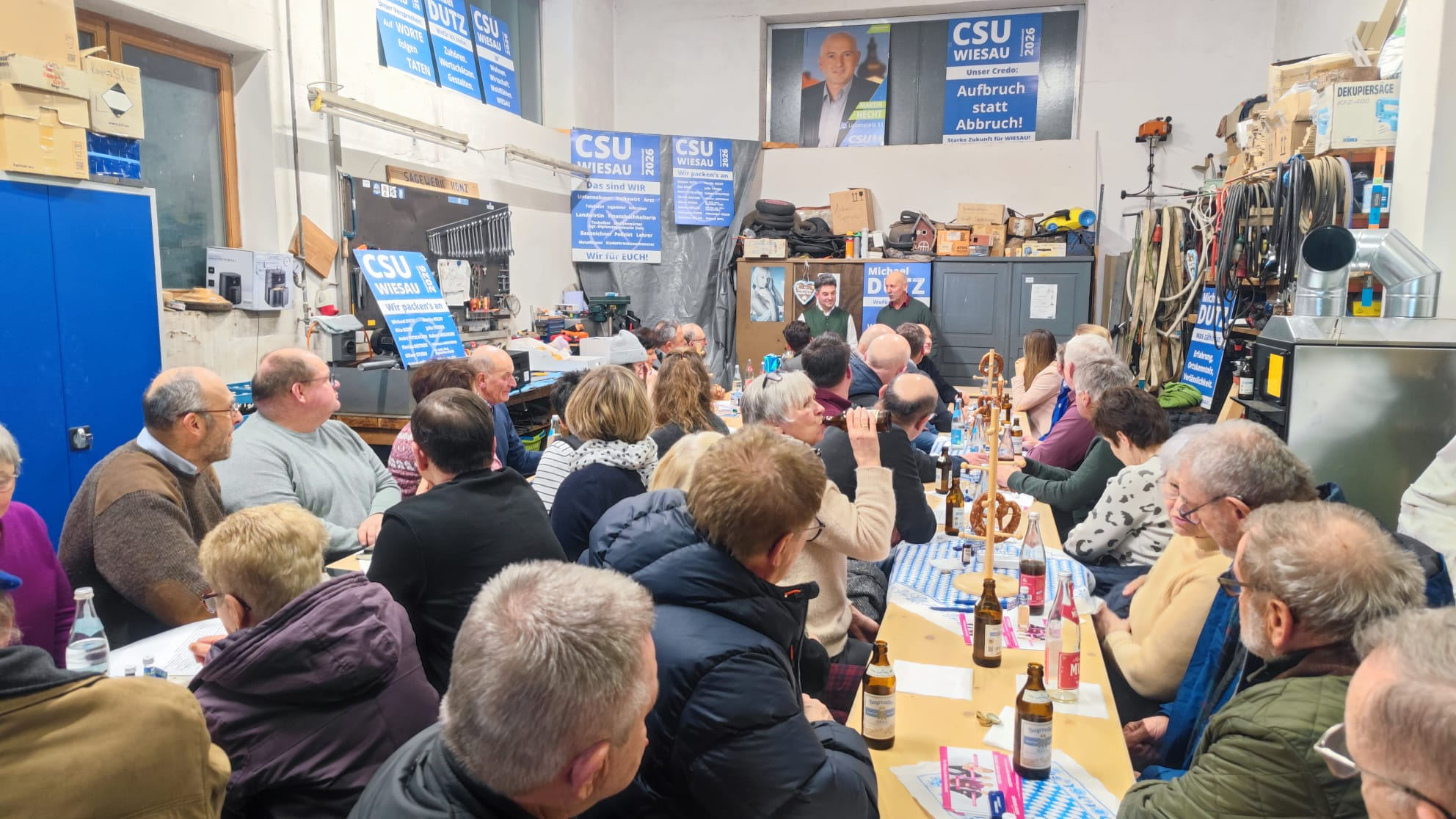 Kandidatenvorstellung in der Werkstatt der Hechtmühle